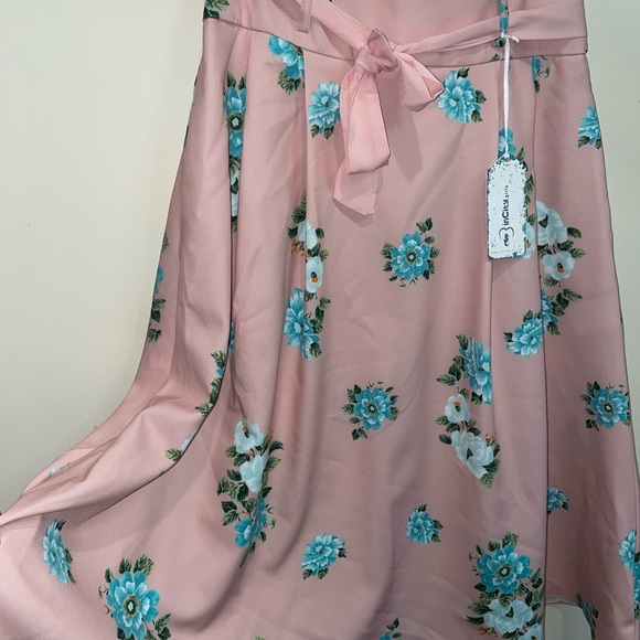 Light Punk Floral Pleated Skirt - Picture 1 of 8